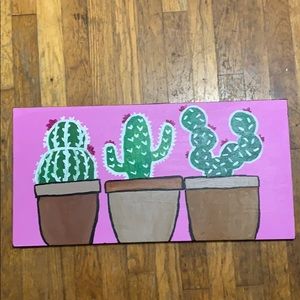 Medium size long canvas, hand painted